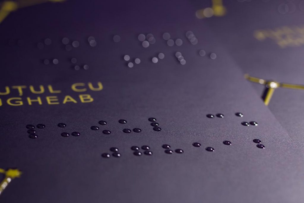 Alfabetul Braille - Lacuire Selectiva 3D